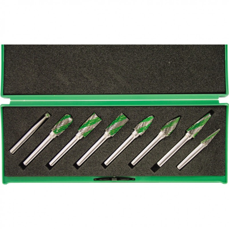 York.SPEEDWAY DUALCUT CARBIDE BURR SET 6mm SHANK 8-PCE